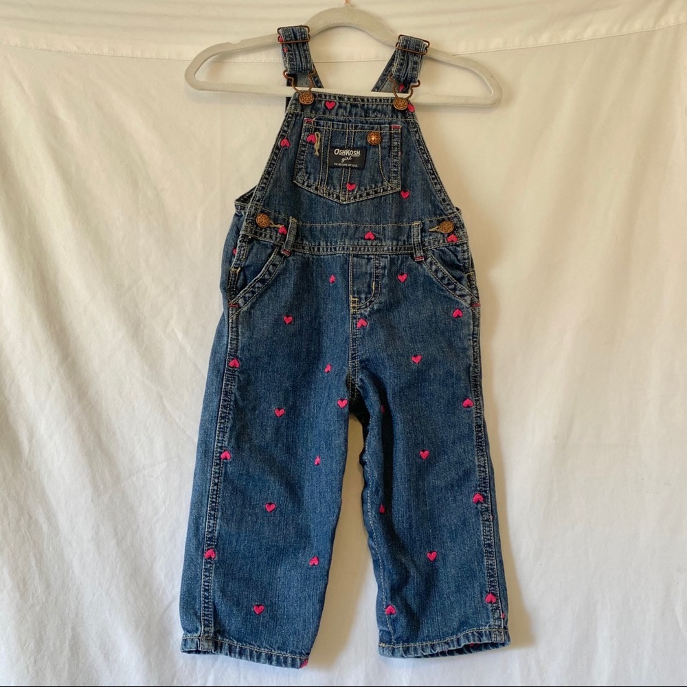 OshKosh B’Gosh Embroidered Heart Overalls